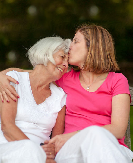 Kissing Mom